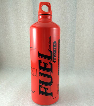 Botella de aluminio para gasolina 1L