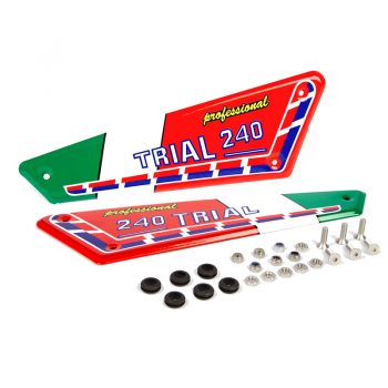 Kit adhesivos y placas laterales aluminio Italianas Fantic 240