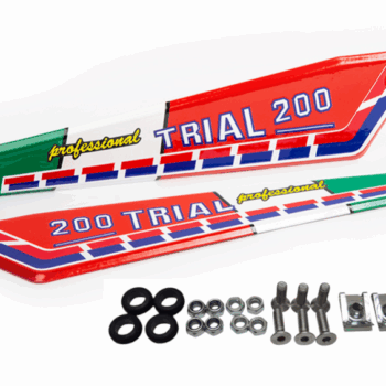 Placas laterales aluminio Fantic 200 barnizadas italianas