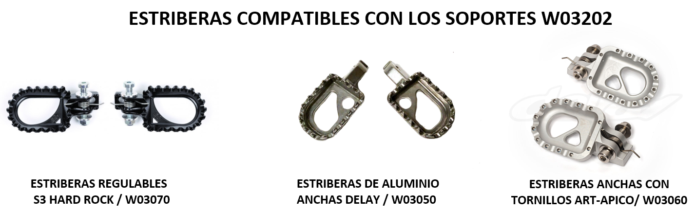 Estriberas compatibles F200-305 Estriberas compatibles F200 305